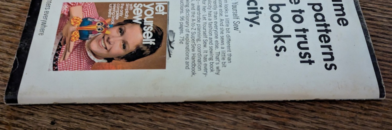 Vintage Simplicity's Sewing For Men and Boys 1973 Illustrated Sewing Techniques