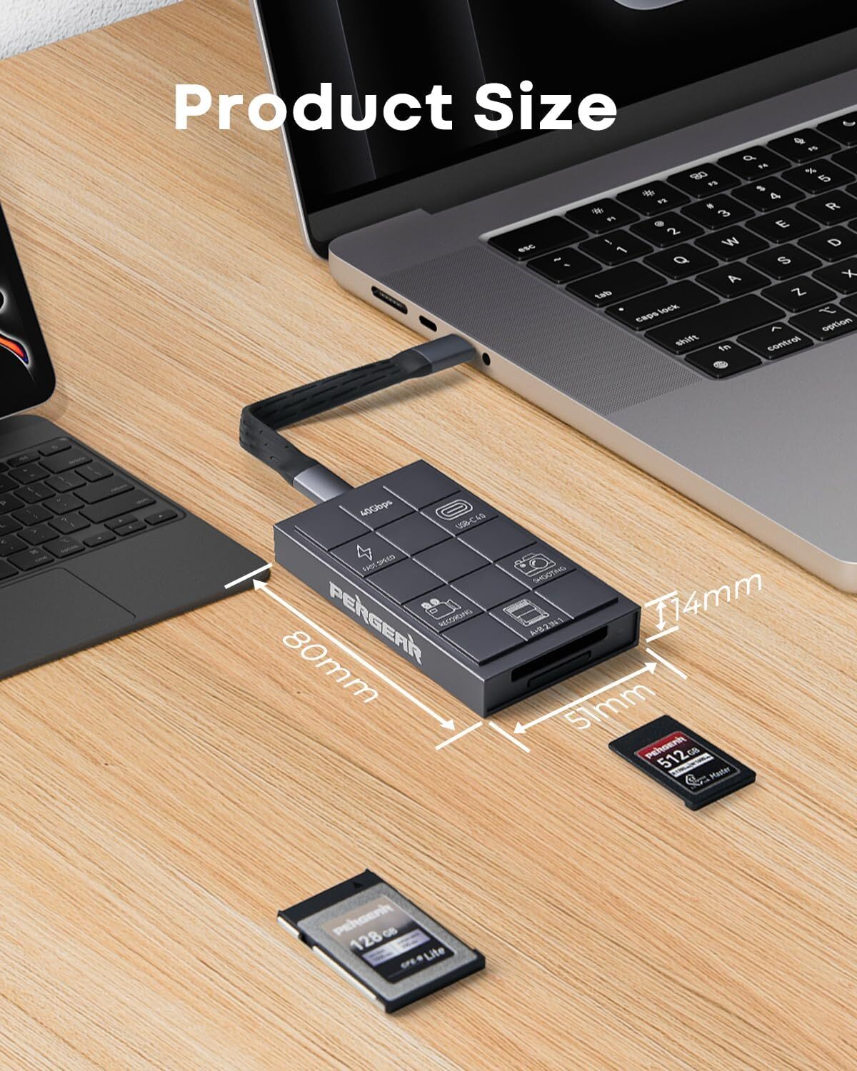 PERGEAR Card Reader for Pergear Master 4.0 CFexpress Type A/B Memory Card