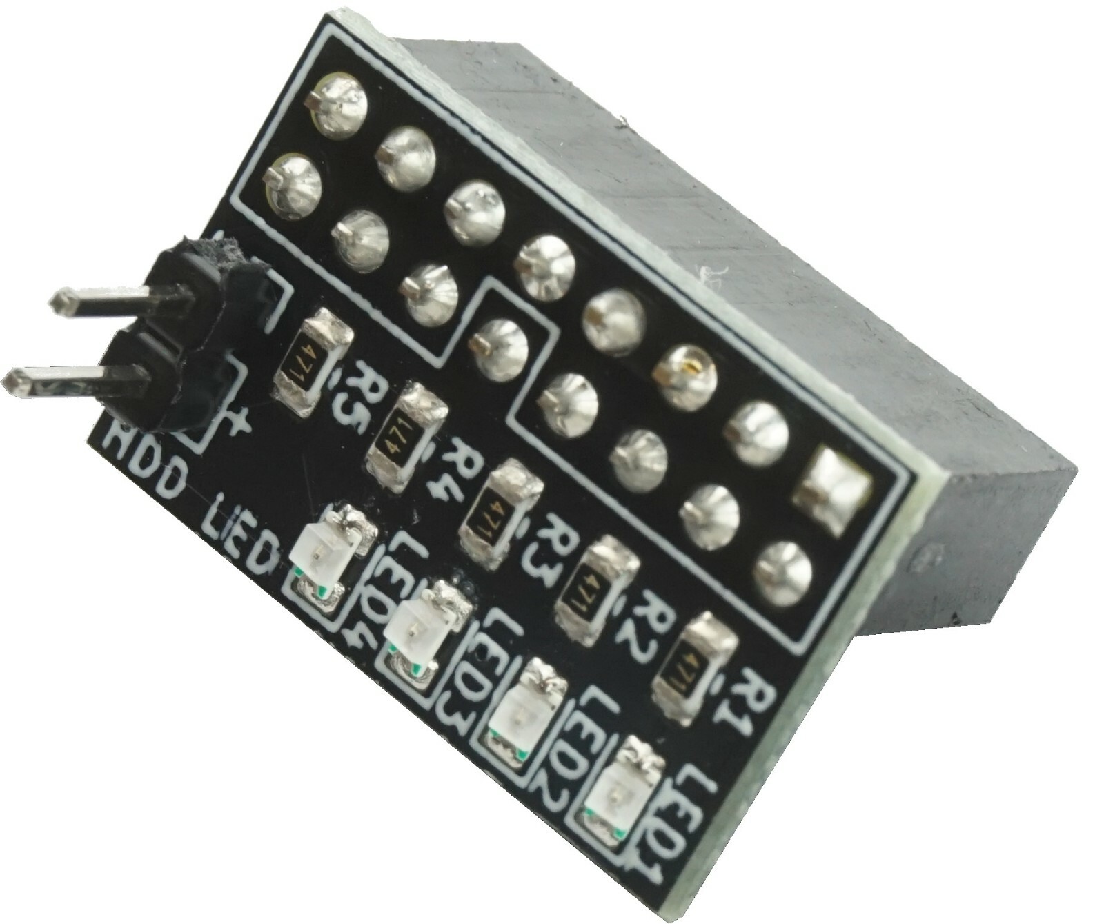 Front Panel Header Adapter Kit For Dell Optiplex 390, 3010, 3020 (3pc)