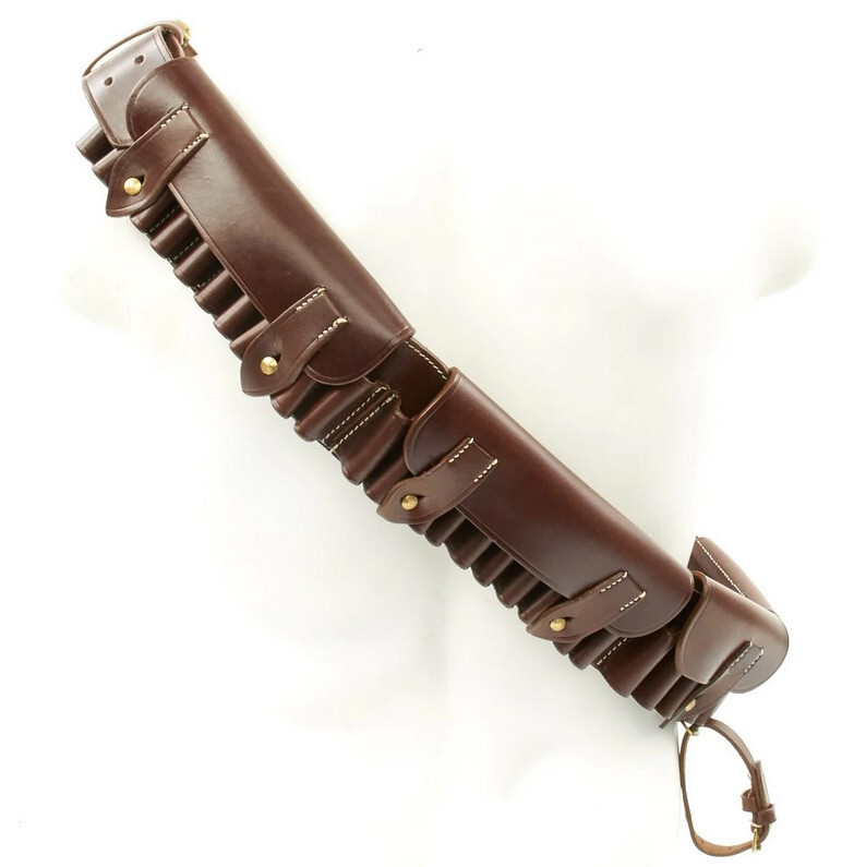 British Martini-Henry P-1882 Brown Leather Ammunition Bandolier 50Round Capacity