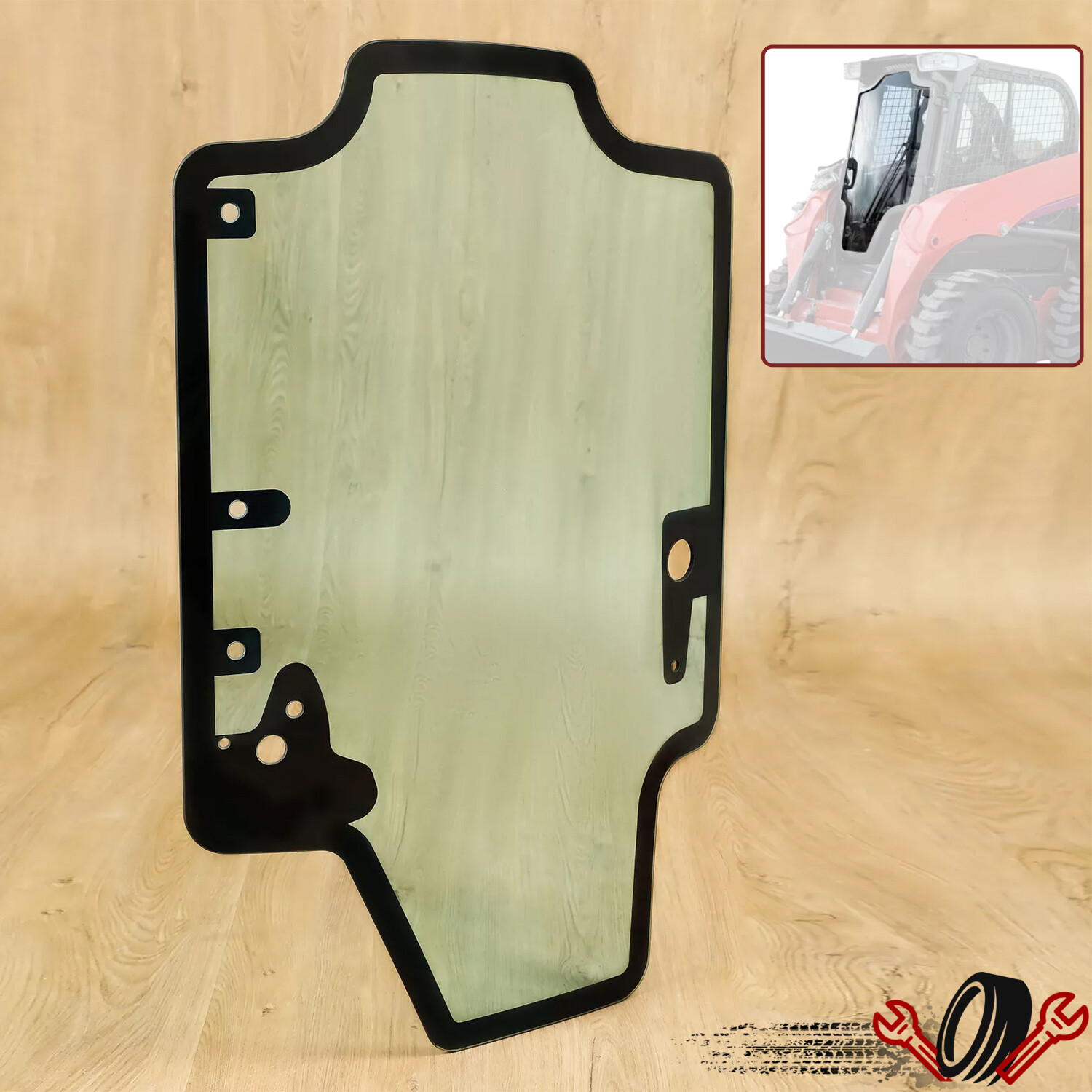 Front Door Glass For Case (Before 2013) New Holland Skid Steer Loader Models