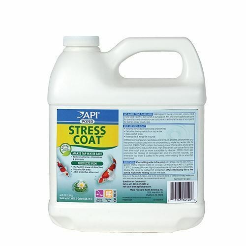 API Pond Care  Stress Coat Plus 1/2 Gallon 64 oz. Fish and Water Conditioner 140