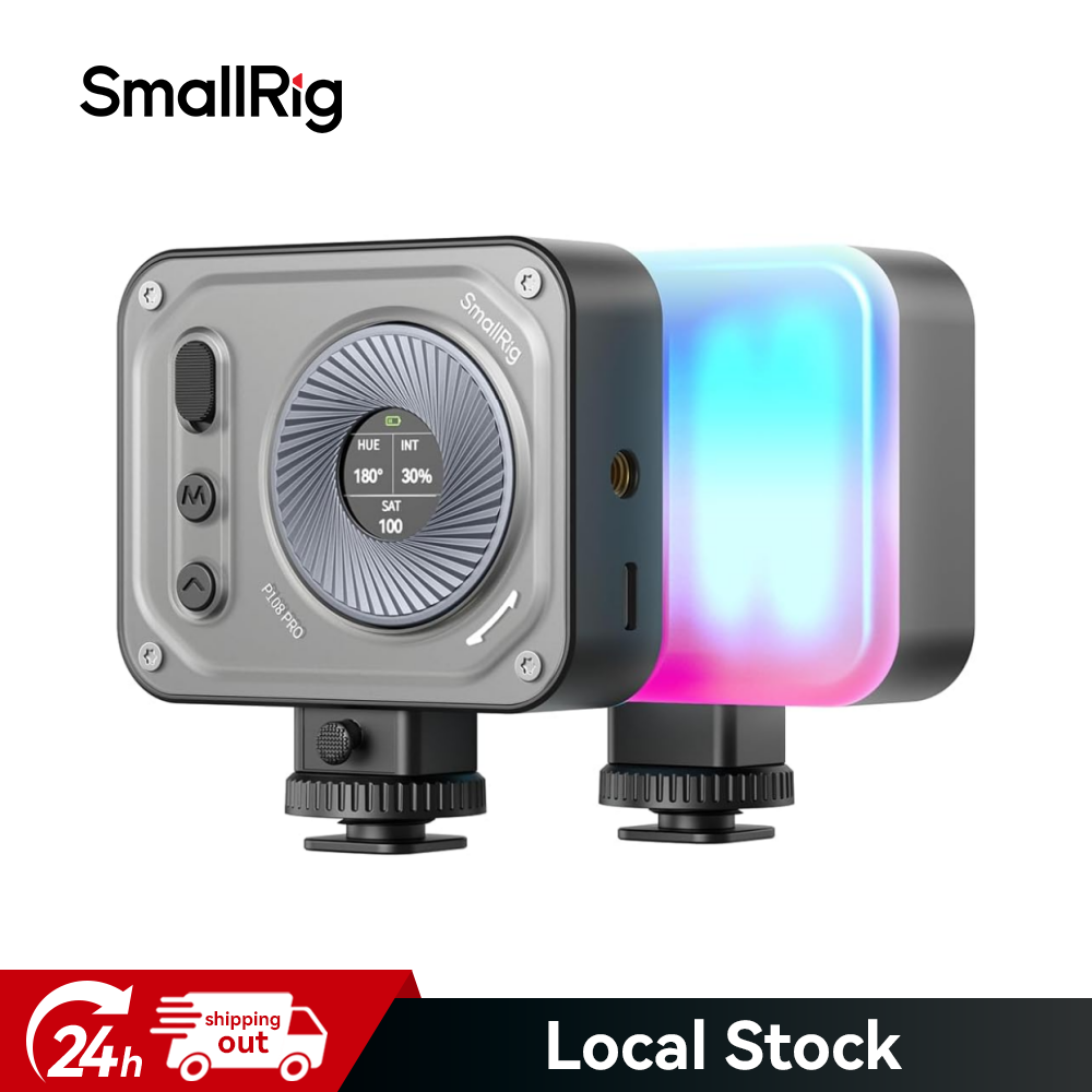 SmallRig Vibe P108 Pro RGB Video Light,Portable Led Camera Light for Photography