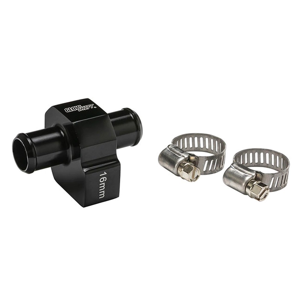 GlowShift 16mm 5/8" I.D. Water Oil Transmission Temperature Sender Hose Adapter