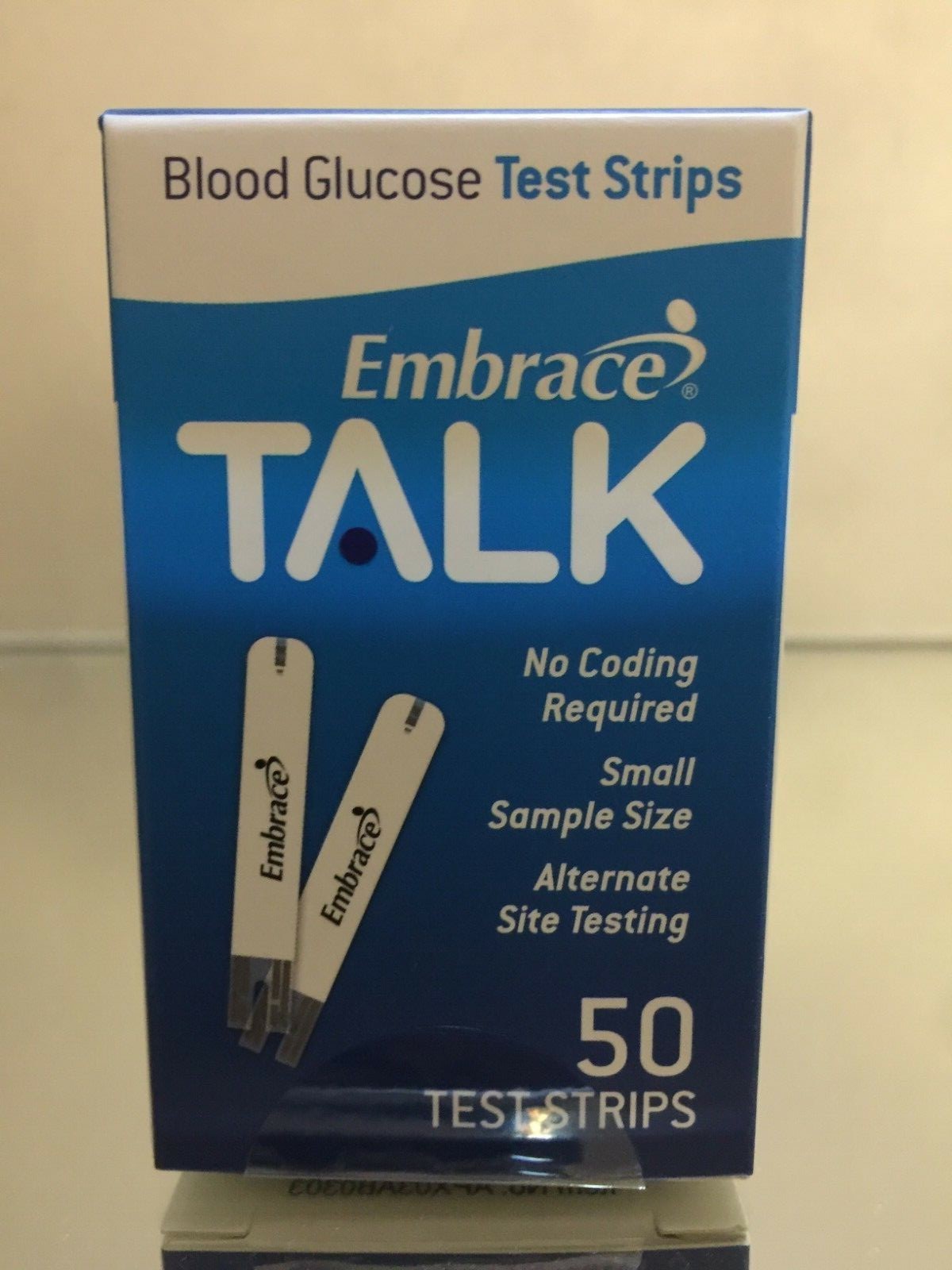 Embrace TALK Blood Glucose Test Strips 200 Qty. Exp 04/22/25 Free shipping