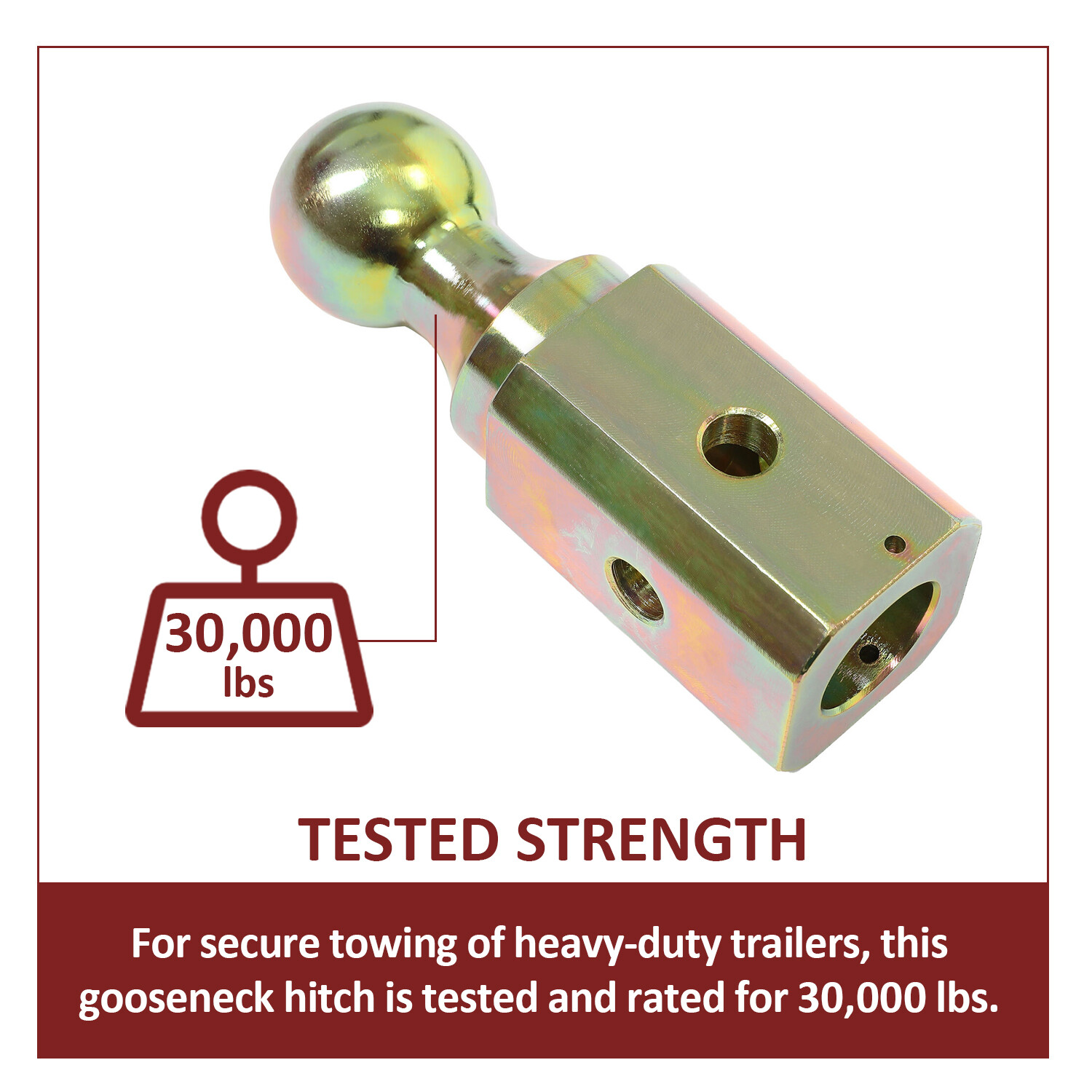 Gooseneck Hitch 30000LBS GTW Fits 17-22 Ford F250 F350 F450 Super Duty #GNRK1116