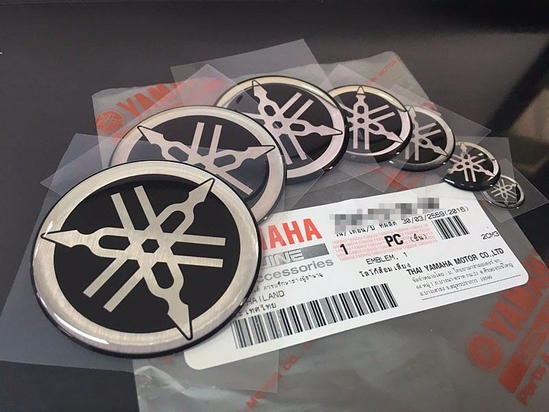 YAMAHA STICKER LOGO TUNING FORK DECAL EMBLEM 12-55 mm " ALL SIZE ALL COLOR