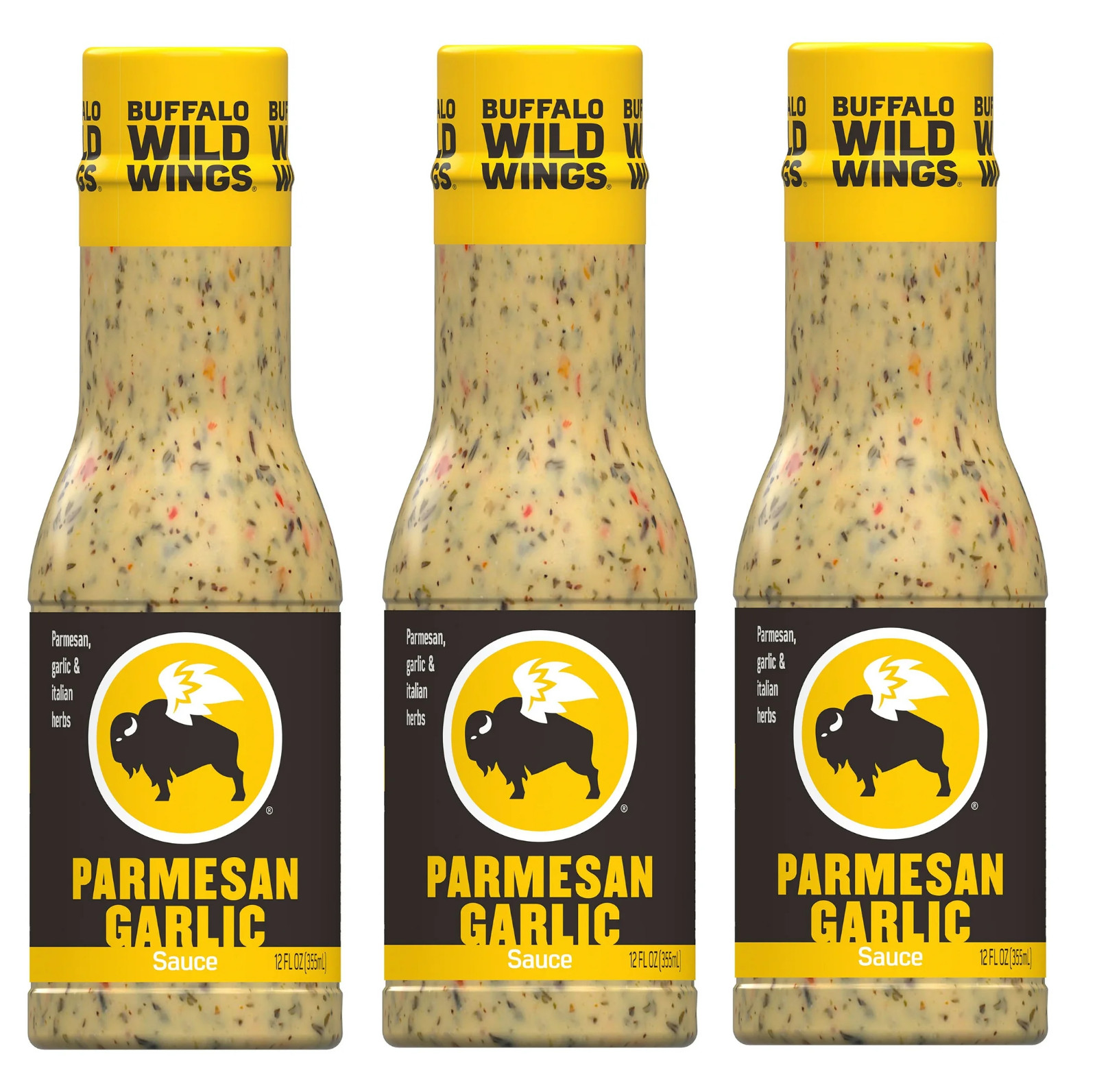 Buffalo Wild Wings Parmesan Garlic Sauce, 12 fl oz (Pack of 3)