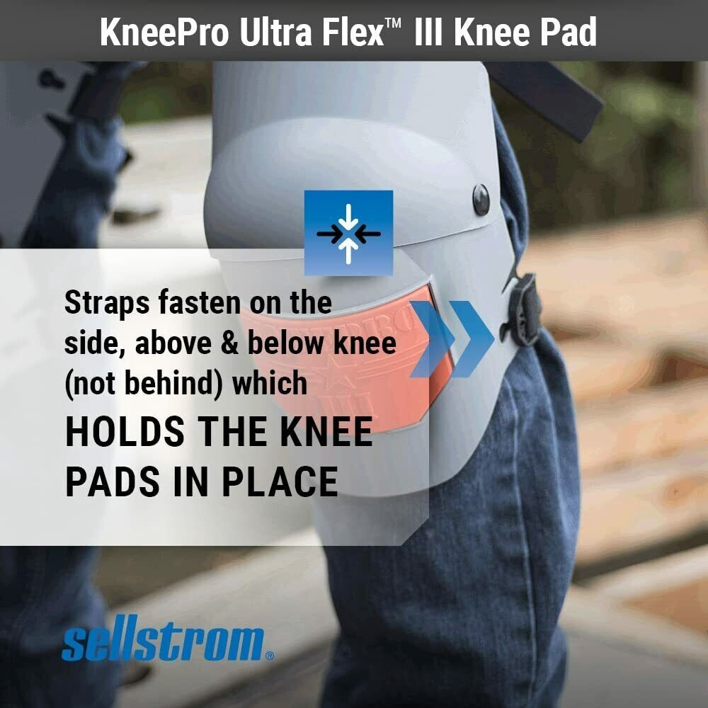 Sellstrom S96111 Ultra Flex III KneePro Knee Pads Construction Flooring Roofing