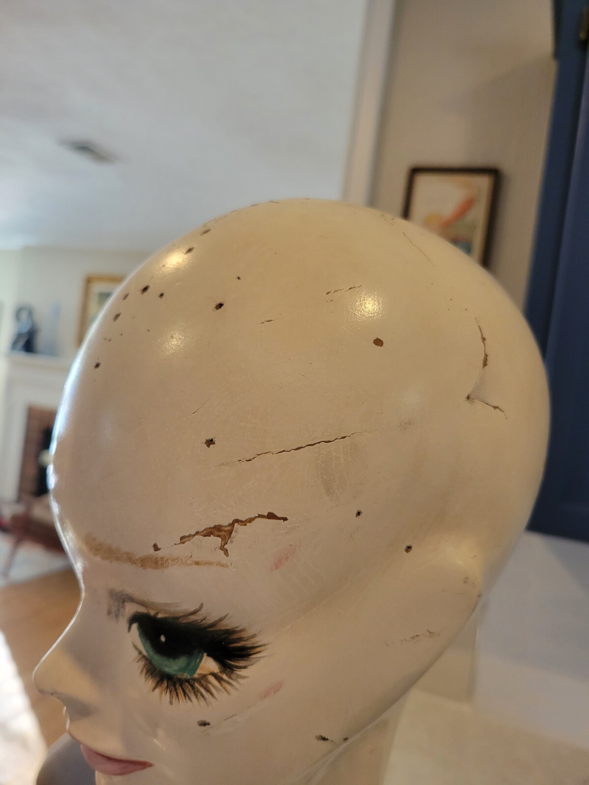 25" 1960’s . Audrey Hepburn Style Mannequin Display