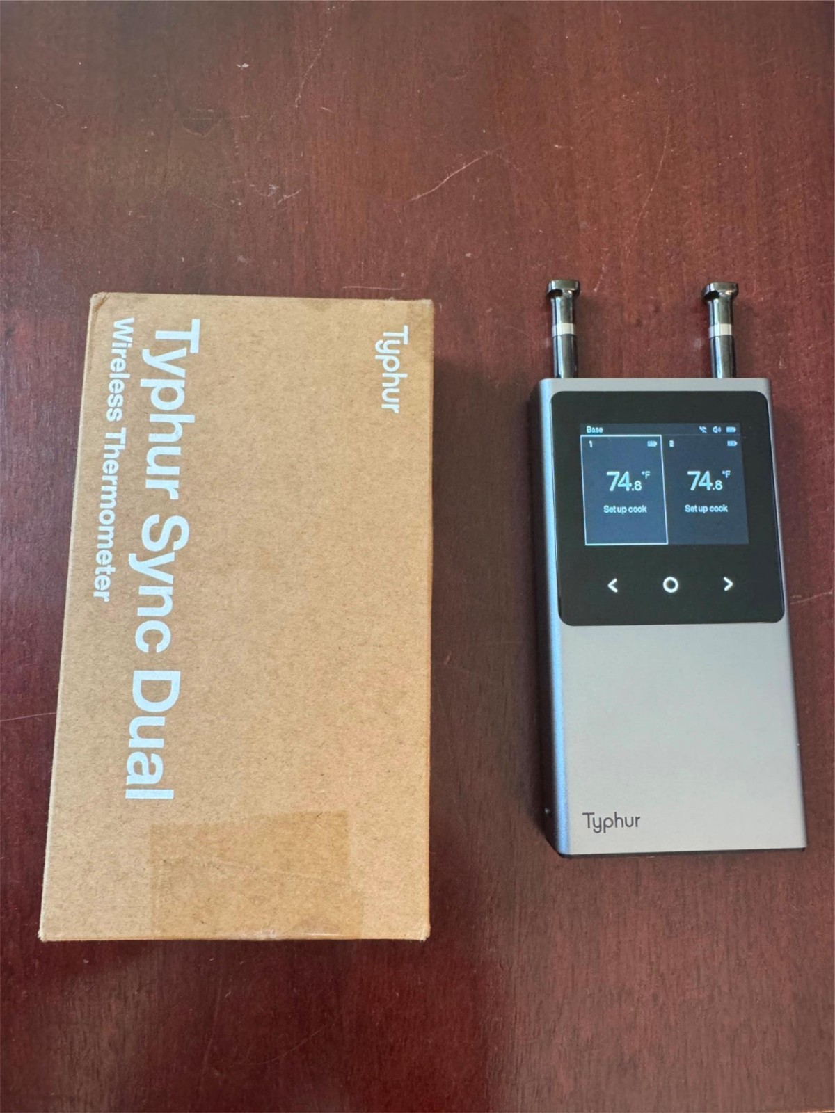 Typhur Sync Dual Wireless Meat Thermometer Probes BBQ Model WT03