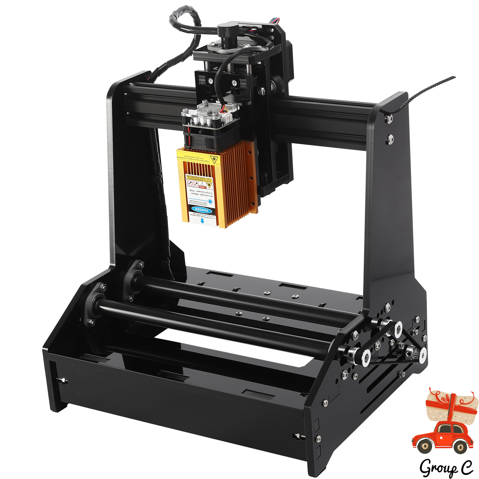 Portable 15W Cylindrical Laser Engraving Machine Desktop Metal Engraver Printing