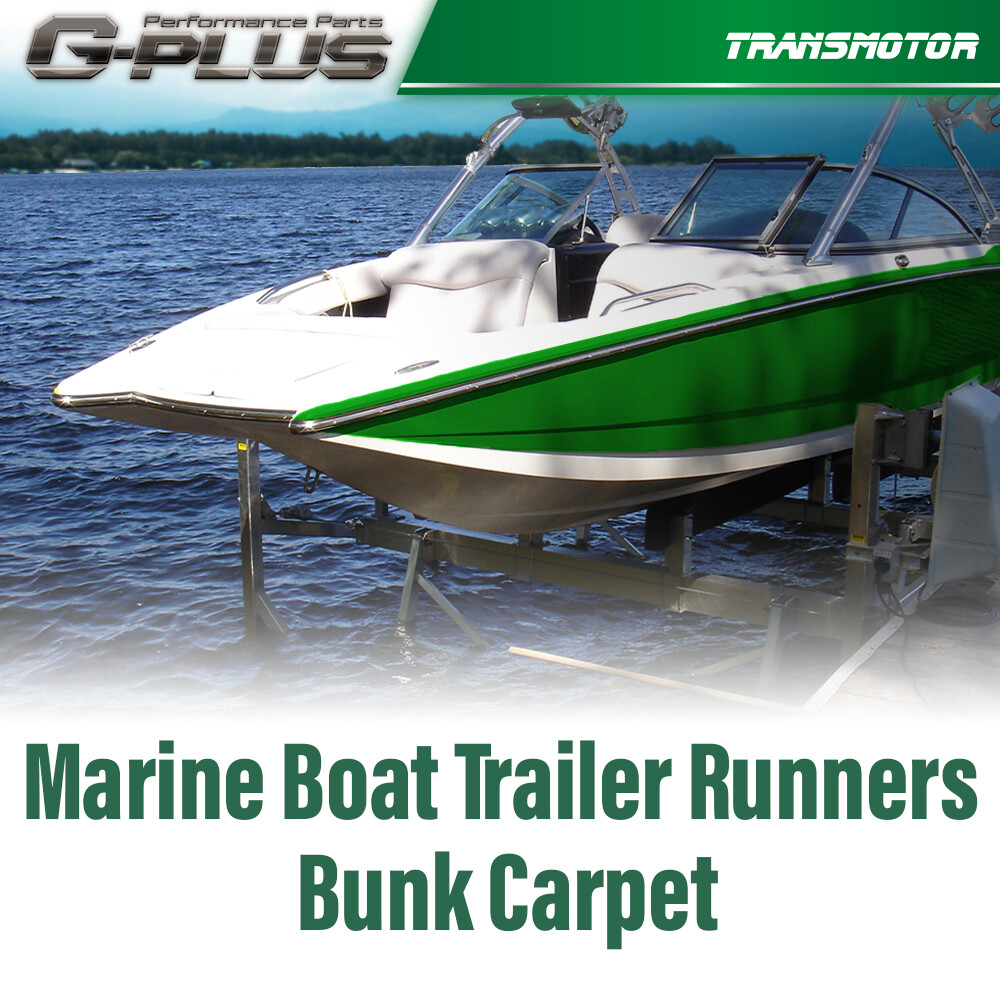 18" x 50' Ribbed Bunk Carpet / Marine Boat Trailer Runners / Outdoor - Black NEW