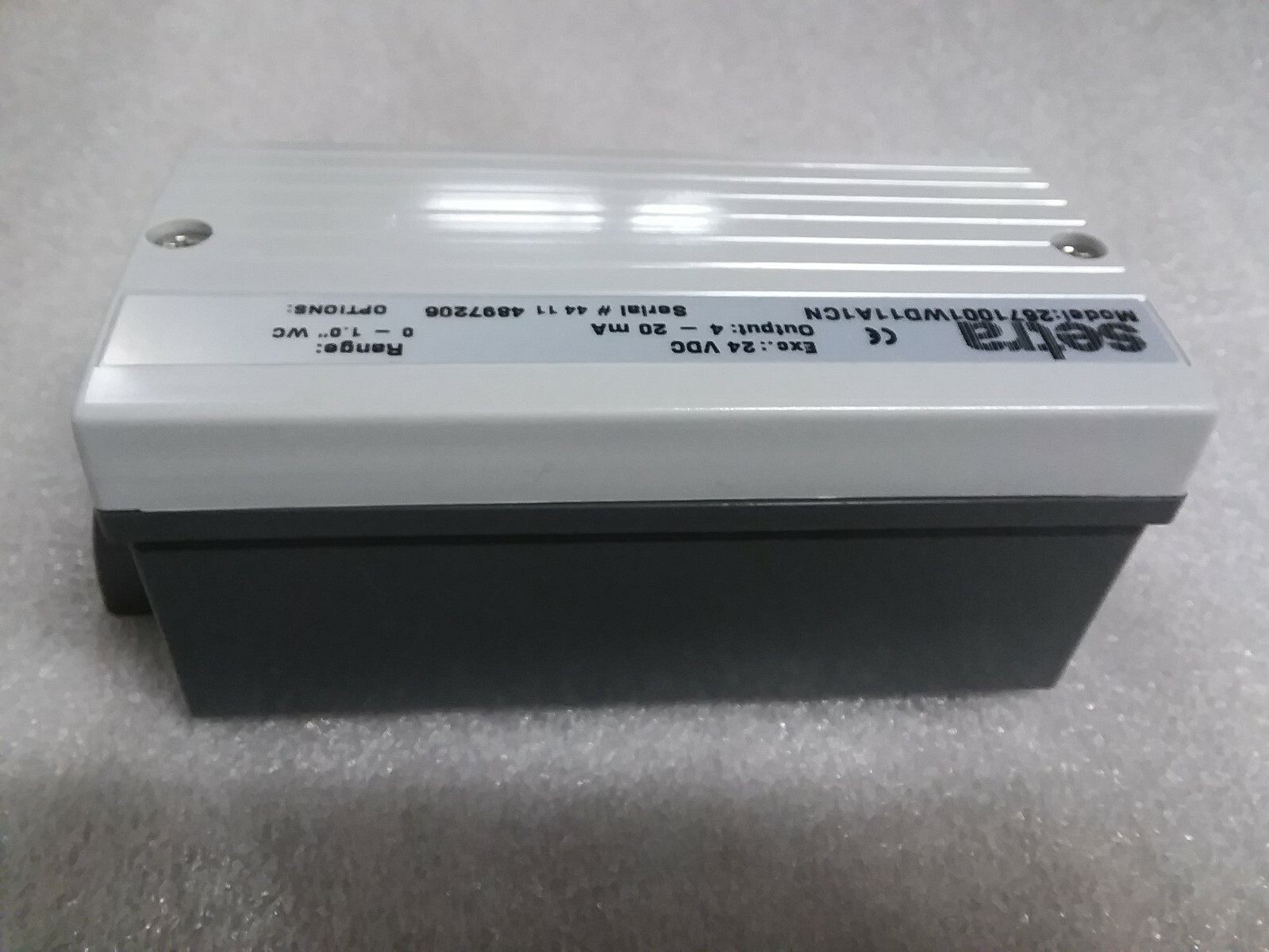 267 Setra 2671001WD11A1CN Very Low Differential Pressure Transducer 0 - 1" wc