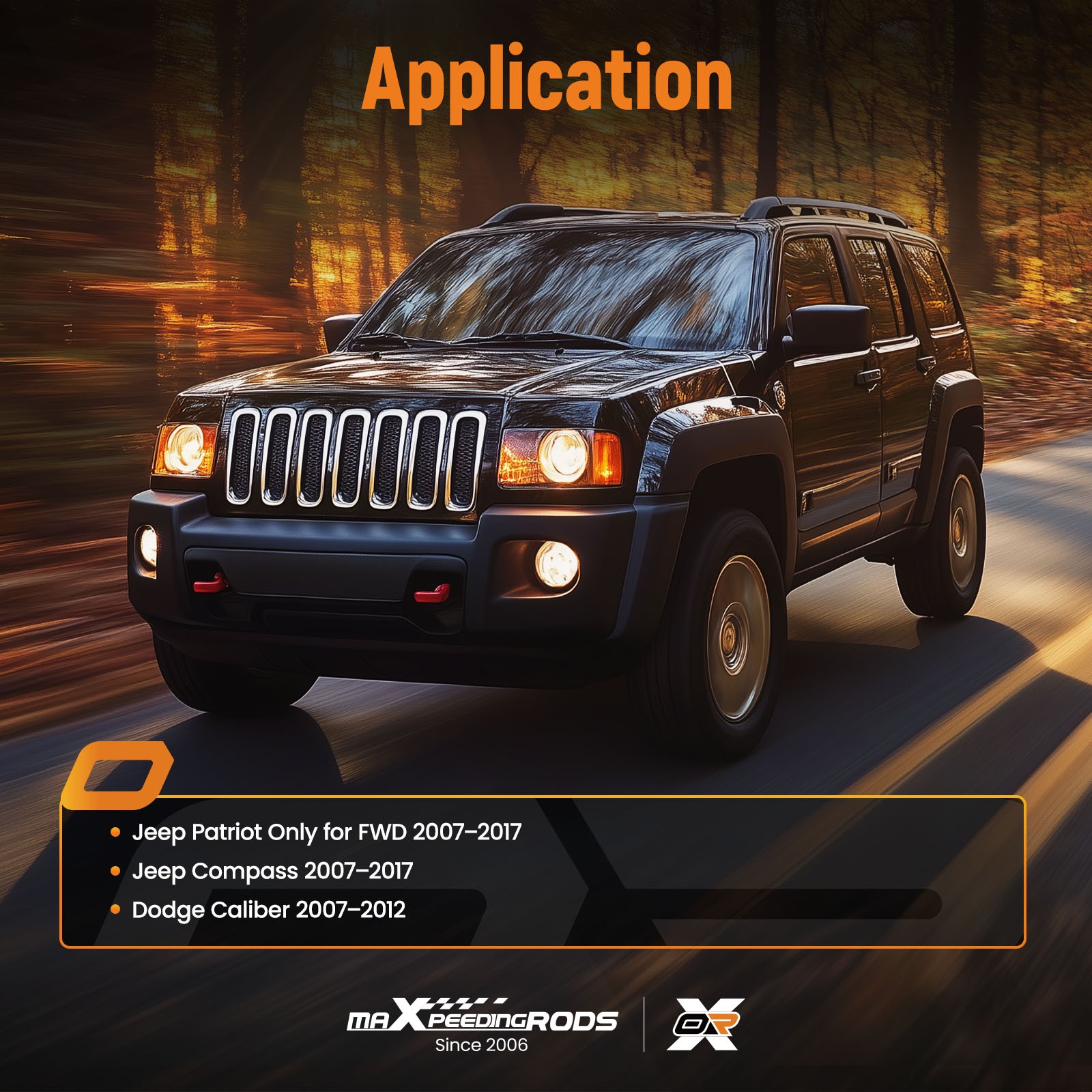 4PCS ABS Wheel Speed Sensor for Jeep Compass/Patriot 2007-2017 5105065 FWD