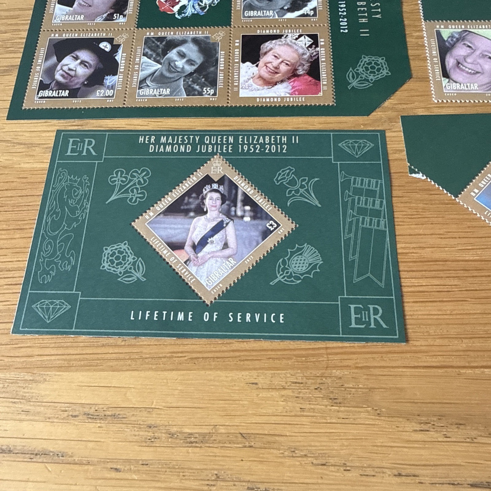 Gibraltar 2012 DIAMOND JUBILEE collection (1ST ISSUE) MNH