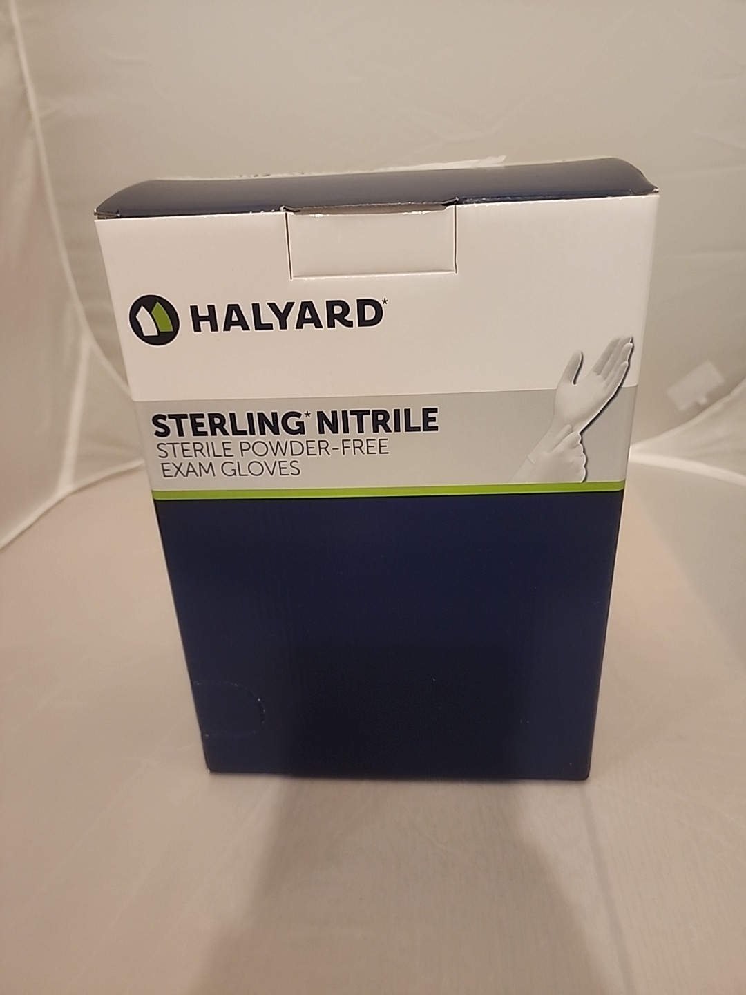 *50-Pairs* Halyard Sterling Nitrile Powder-Free Exam Gloves Sterile Large 53132