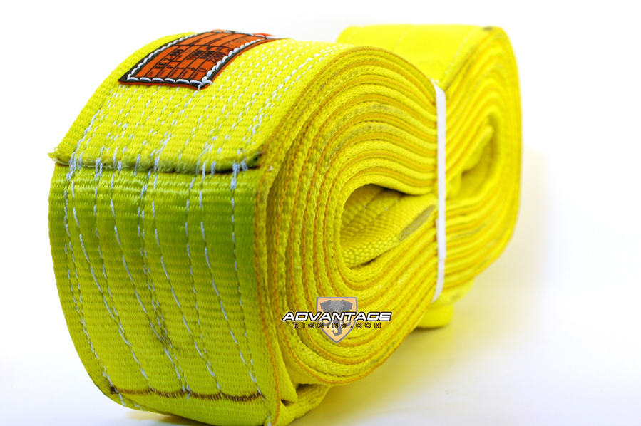 EE2-904 X20FT Nylon Lifting Sling Strap 4 Inch 2 Ply 20 Foot Feet USA MADE