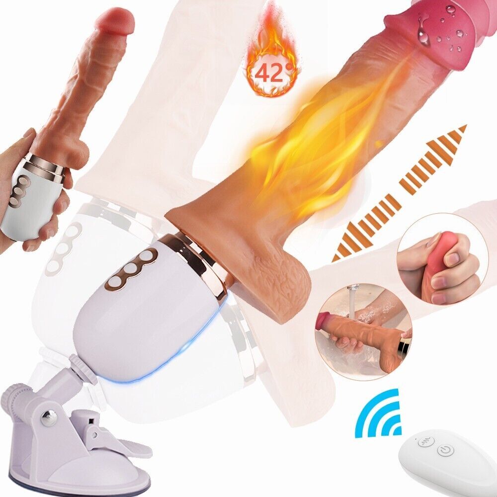 Remote Control Telescopic Dildo Thrusting Vibrator Heating G-Spot Sex Toys Women