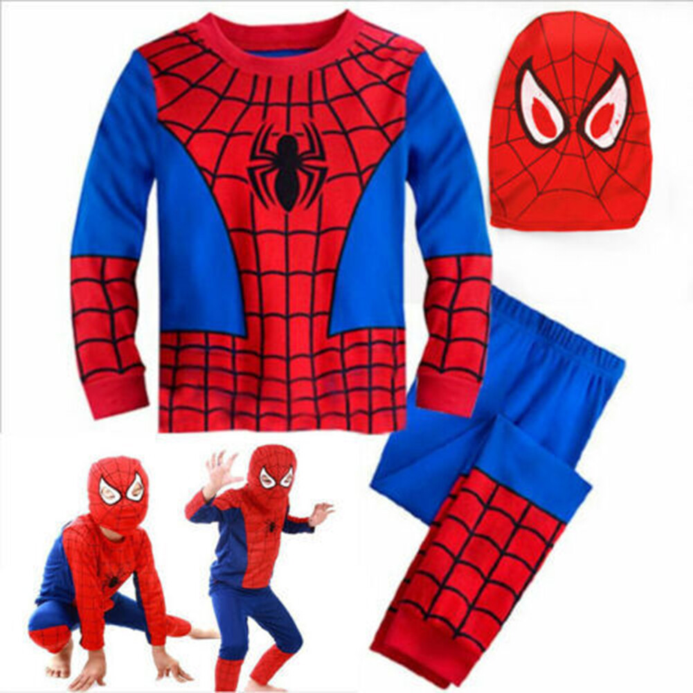 The Amazing Spiderman Jumpsuit Spider-man Kids Baby Boy Bodysuit Cosplay Costume
