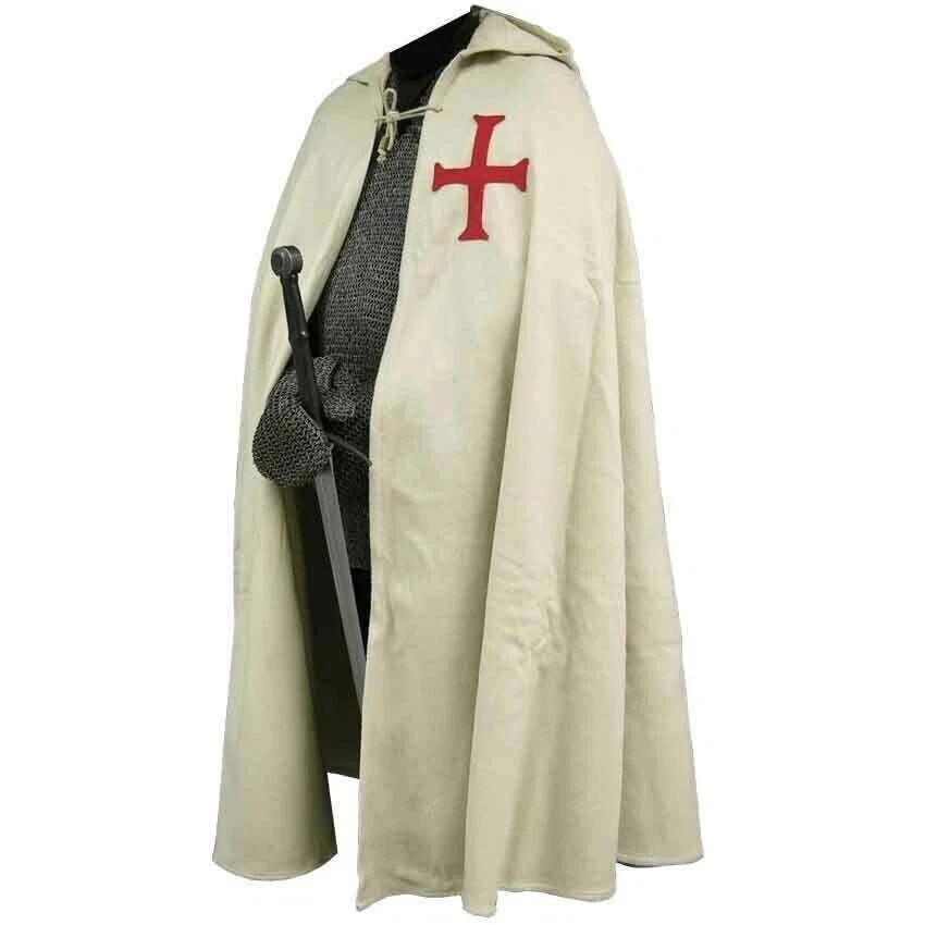Medieval Templar Cloak & Tunic Crusader Knights Clothing Renaissance Costume SCA