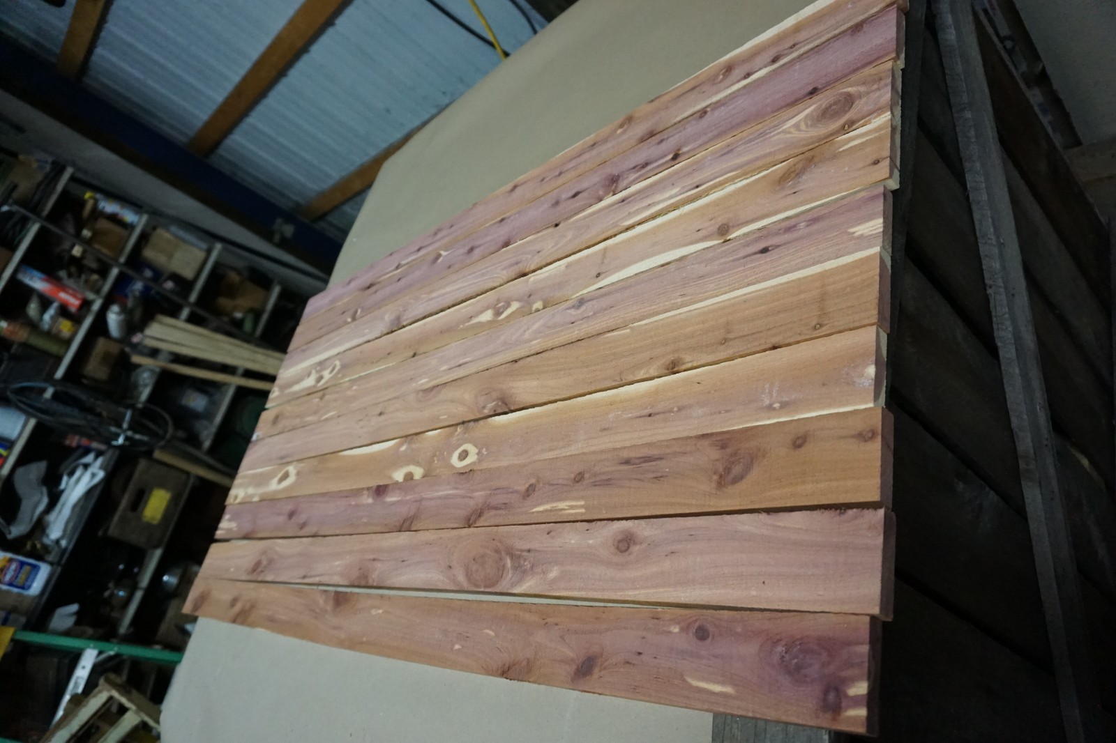 10 Pieces of Aromatic Eastern Red Cedar Boards 1/2" x 2 1/2" x 48" long