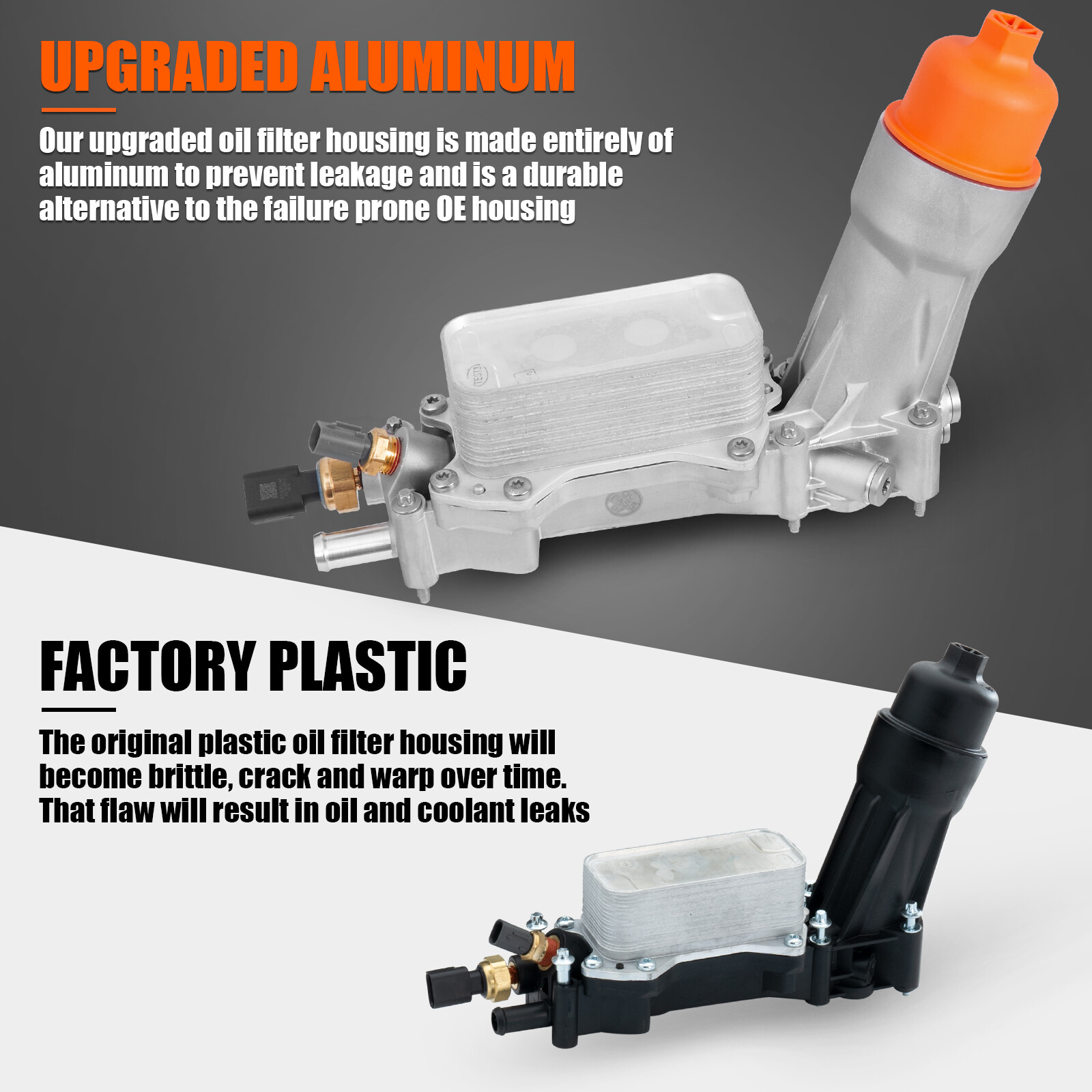 926-959 Upgrade Housing Oil Filter Assembly For 11-16 Jeep Dodge Chrysler Ram3.6