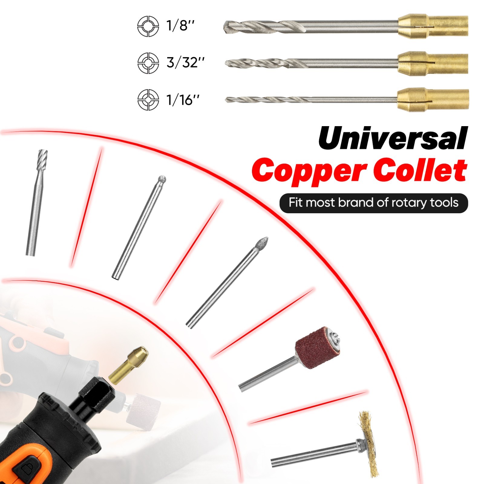 SHALL 508pc Rotary Tool Accessories Kit Multifunctional Set,Perfect for Cutting