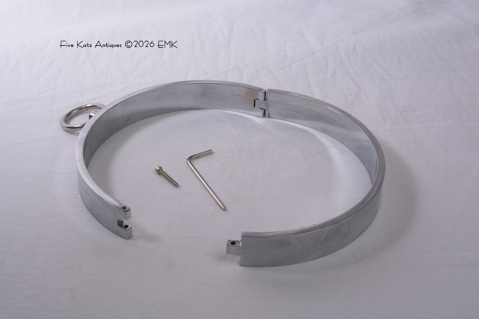 Steel Collar - Allen Head - Restraint - Role Play - Bondage - New Old Stock