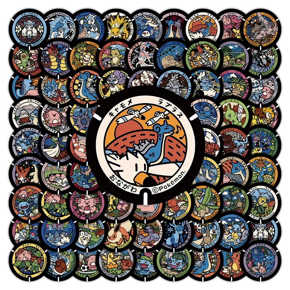 Pokemon Stickers 108 Pc Pack Japanese Sewer Manhole Sticker Art Waterproof Decal