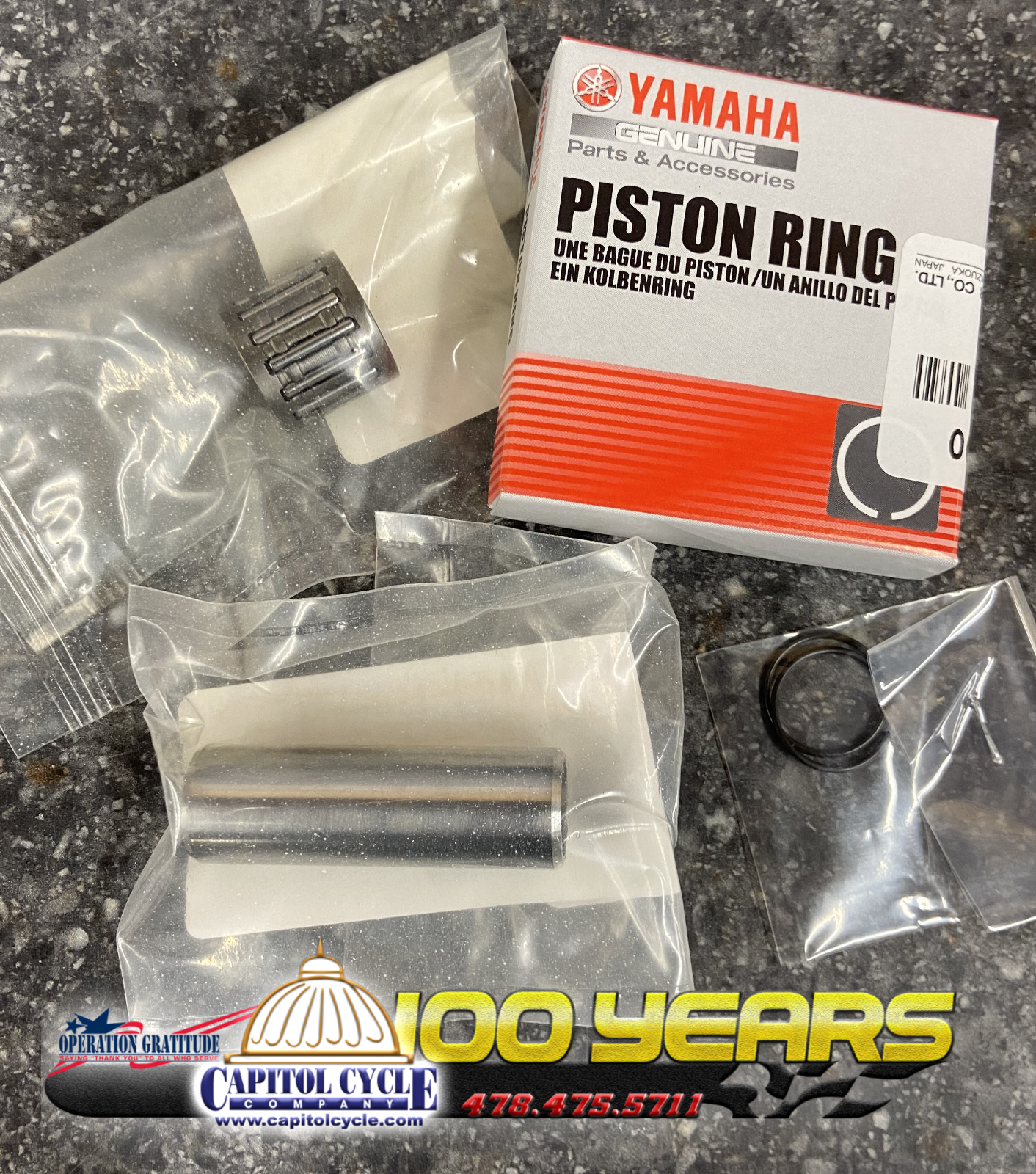 NEW OEM YAMAHA YZ125 TOP END KIT WITH CYLINDER 2005-2021