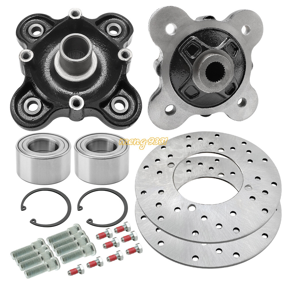 For Polaris Ranger XP 900 Rear Wheel Hub Brake Rotor Bearing Stud Kits 2013-2019