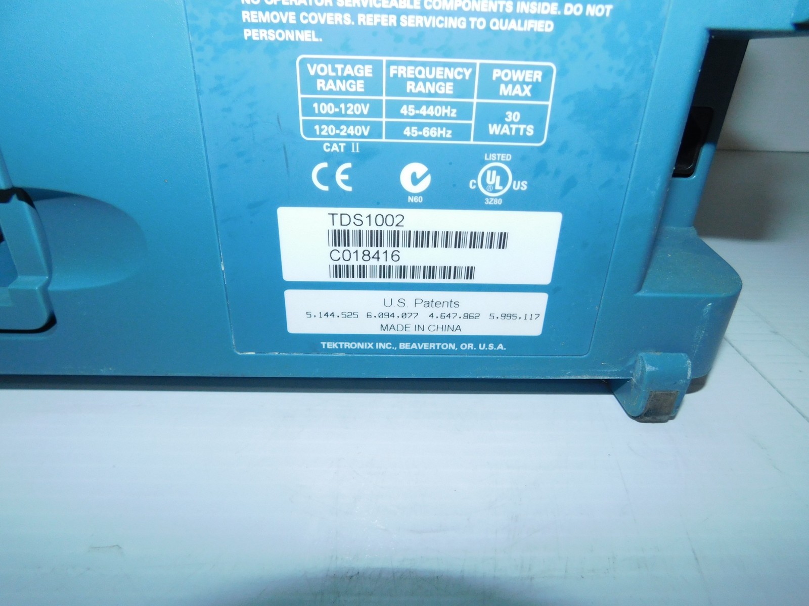 TEKTRONIX TDS 1002 TWO CHANNEL DIGITAL STORAGE OSCILLOSCOPE 60 MHZ (PLS62)