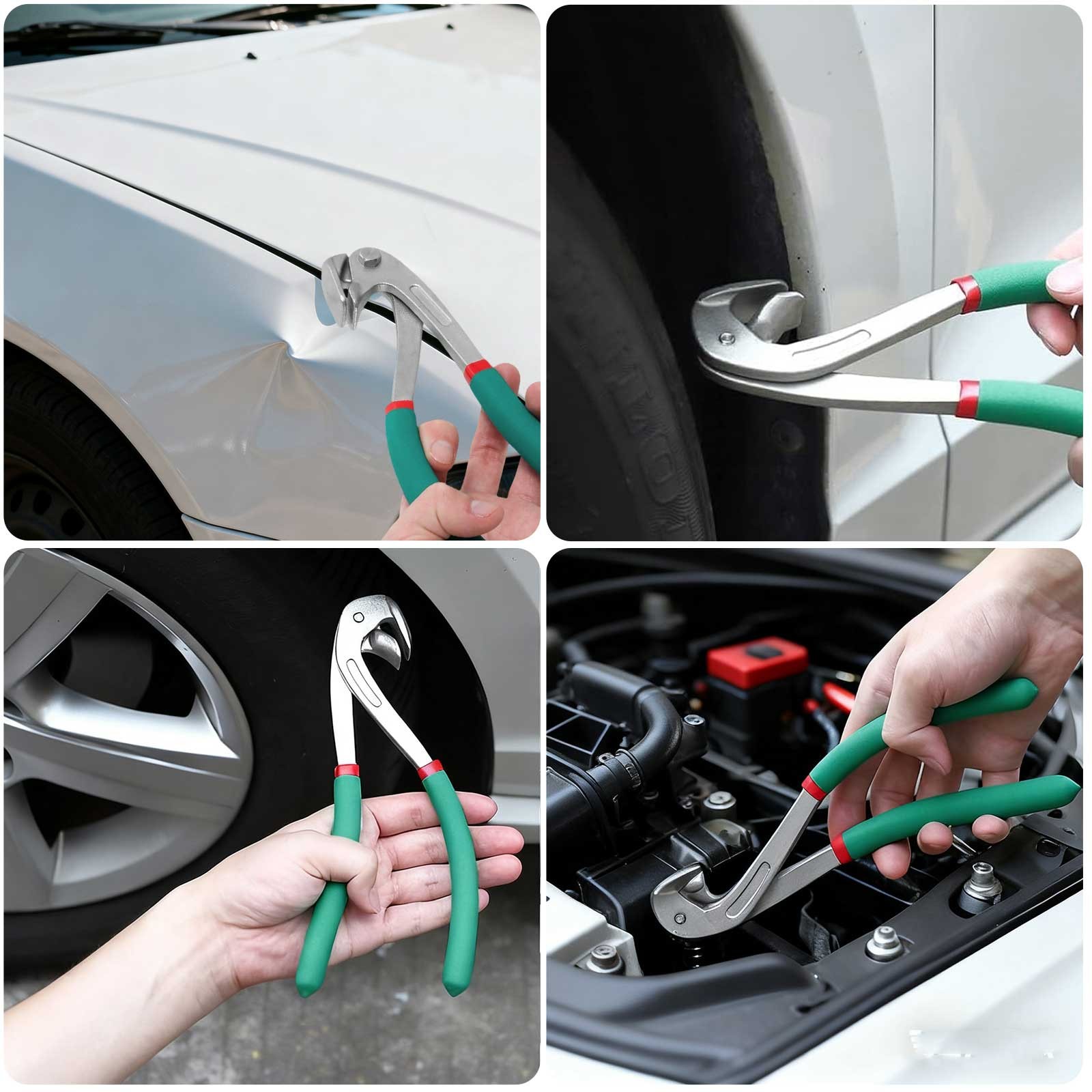 Paintless Dent Repair Pliers Car Door Fender Edge Repair Tool Metal Panel Crimp