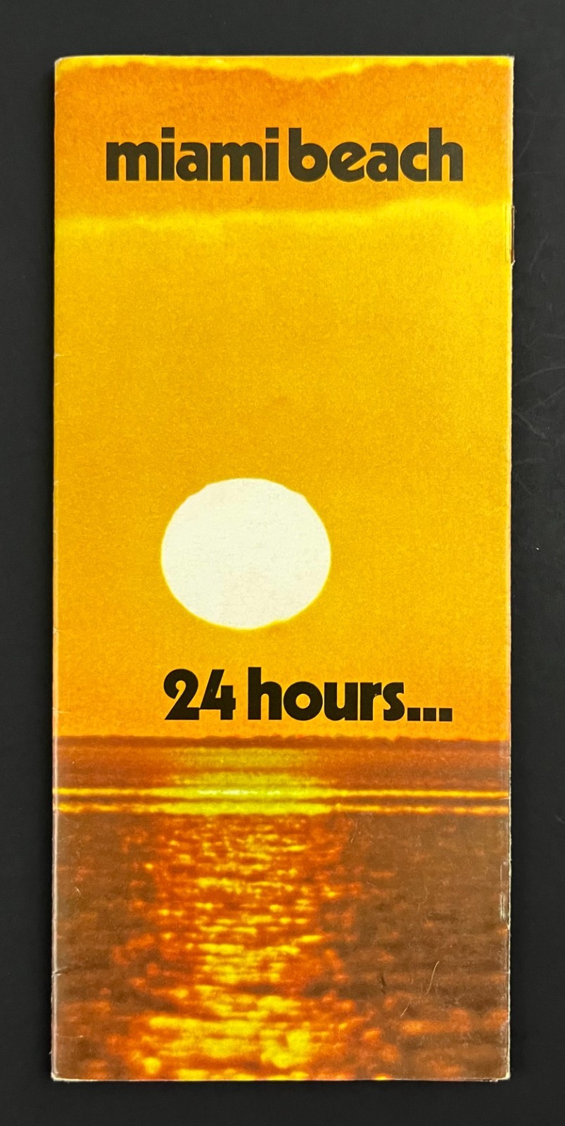 1970s 24 Hours In Miami Beach Florida Tourist Guide FL VTG Travel Booklet Map