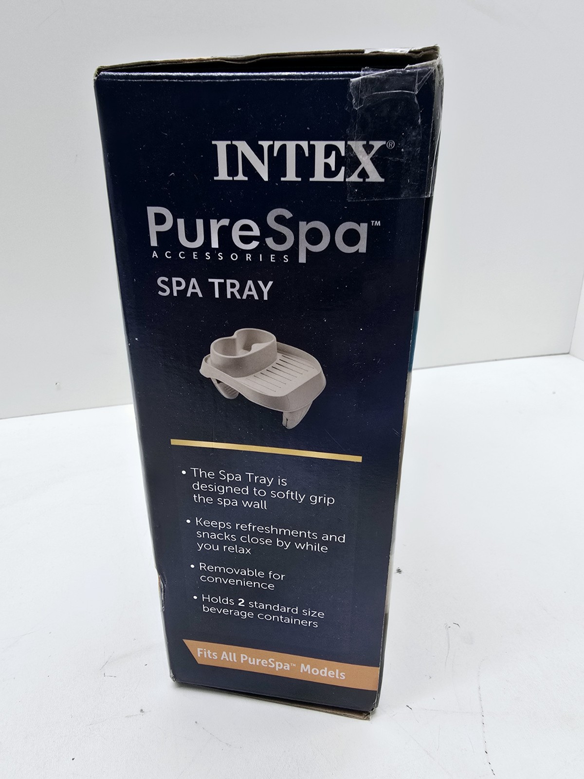 Intex Purespa Cup Holder 1 Pack Attachable Beverage Tray For Hot Tubs