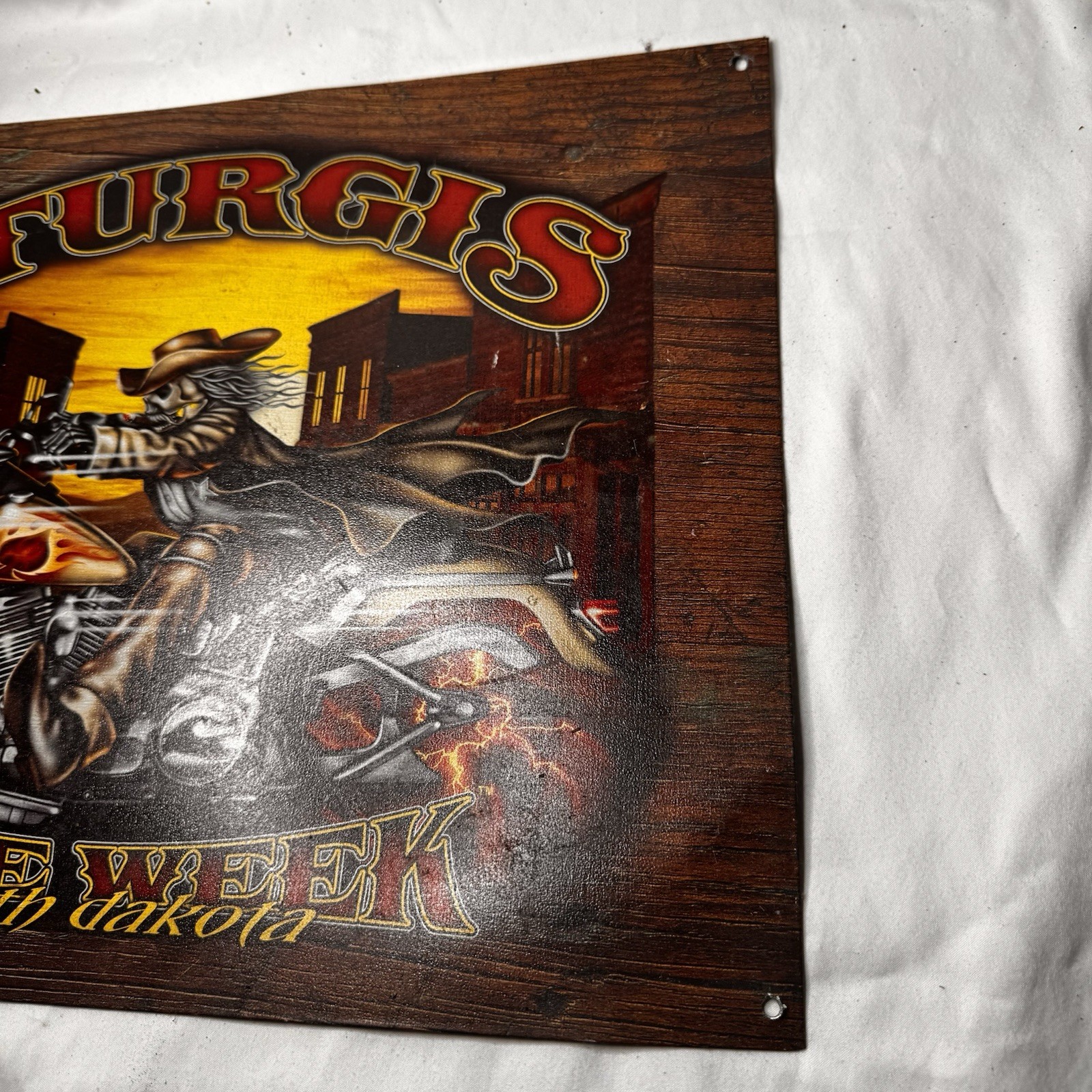 16" X 12-1/2" Metal Sign Sturgis Bike Week 2006 Motorcycle South Dakota