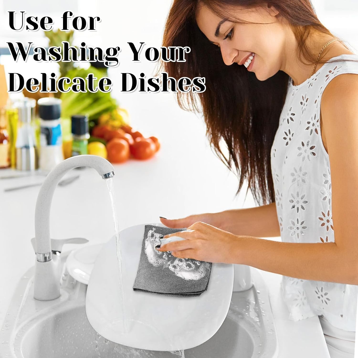 45 Microfiber Towels - Washable Tear Away Rags for All Cleaning Tasks