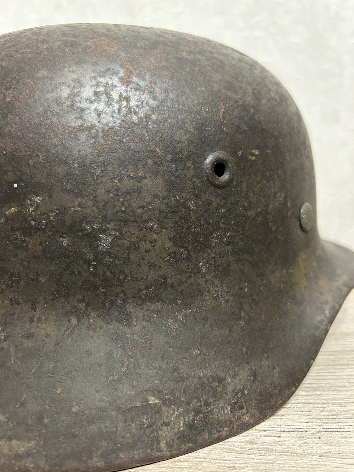 German Helmet M40 WW2 original paint (without restoration) WWII size 64