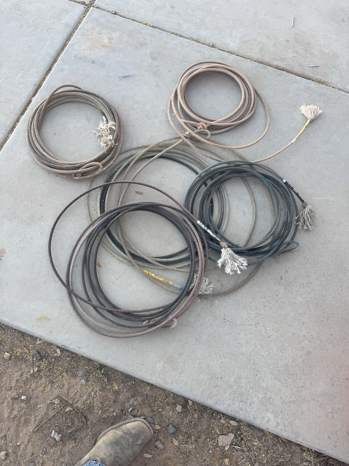 Used Cowboy Team Ropes Lariat Ropes (No Burner)