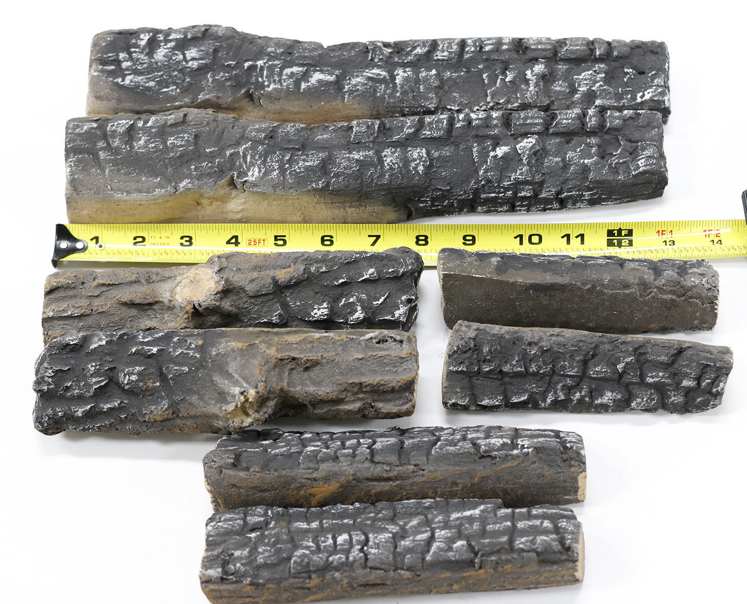 Fireplace stoves propane firepit Woodlike Ceramic decorative Log Set 4,8,9,10pcs