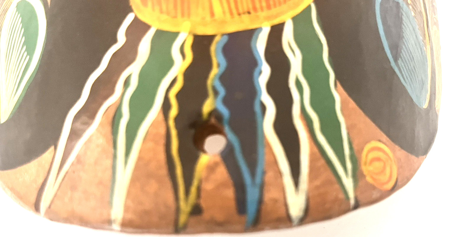 Talavera Mask Mexico Terracotta Pottery Hand Painted 6.5" x 9"