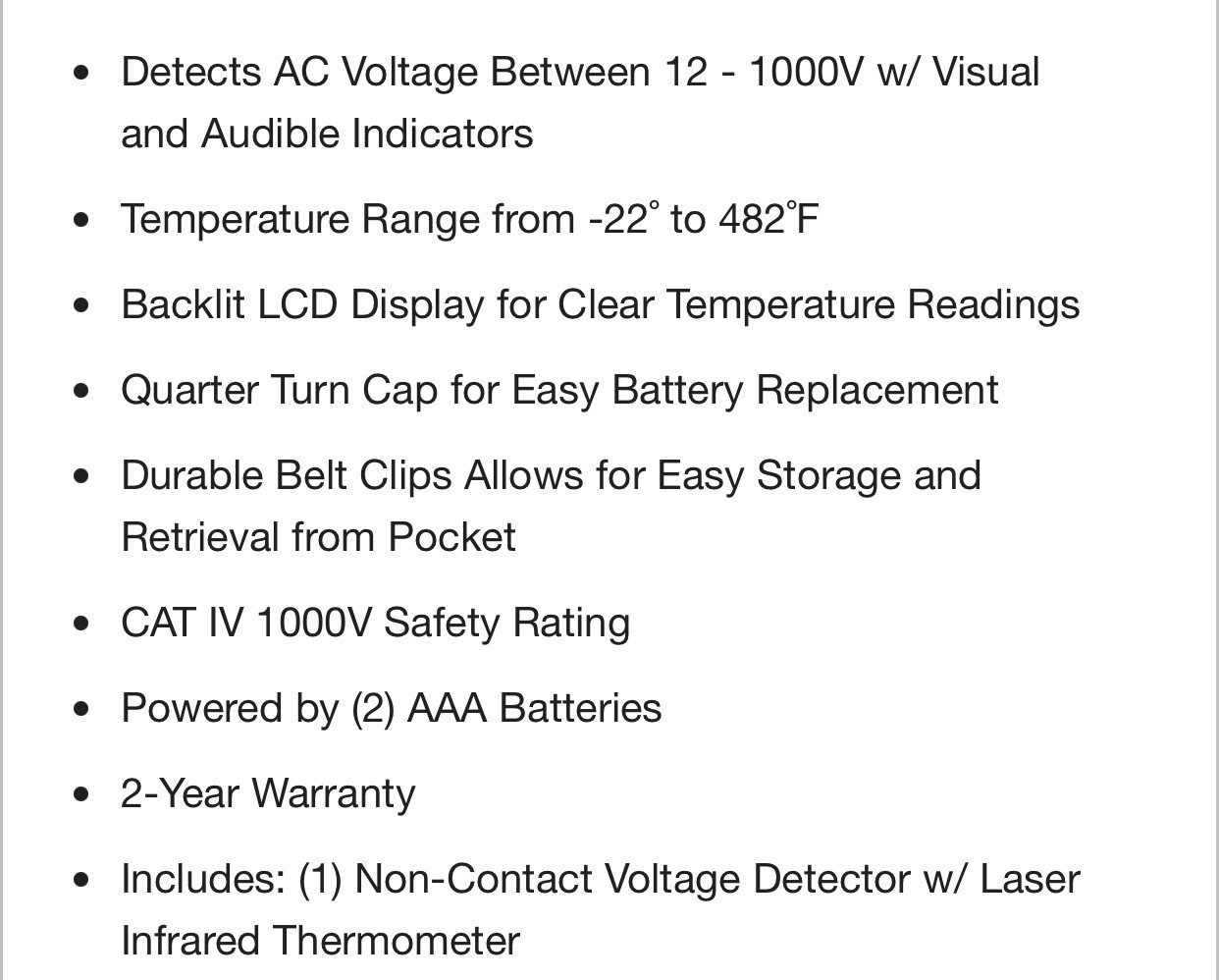 Milwaukee 2225-20 Non-Contact Voltage Detector with Infrared Laser Thermometer