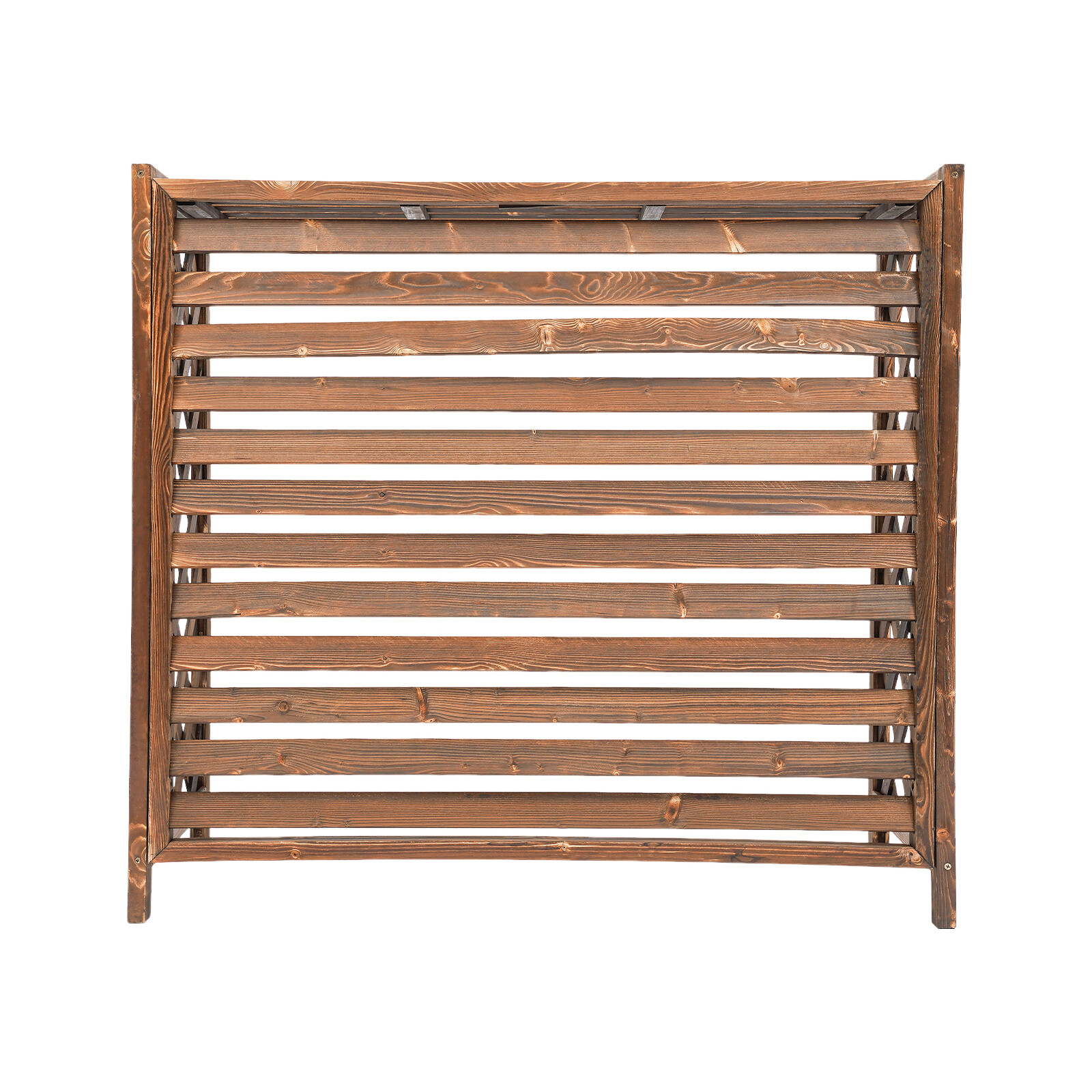 Air Conditioner Fence Screen- Outside Wooden AC Privacy Fence Cover, 39"L x 36"W