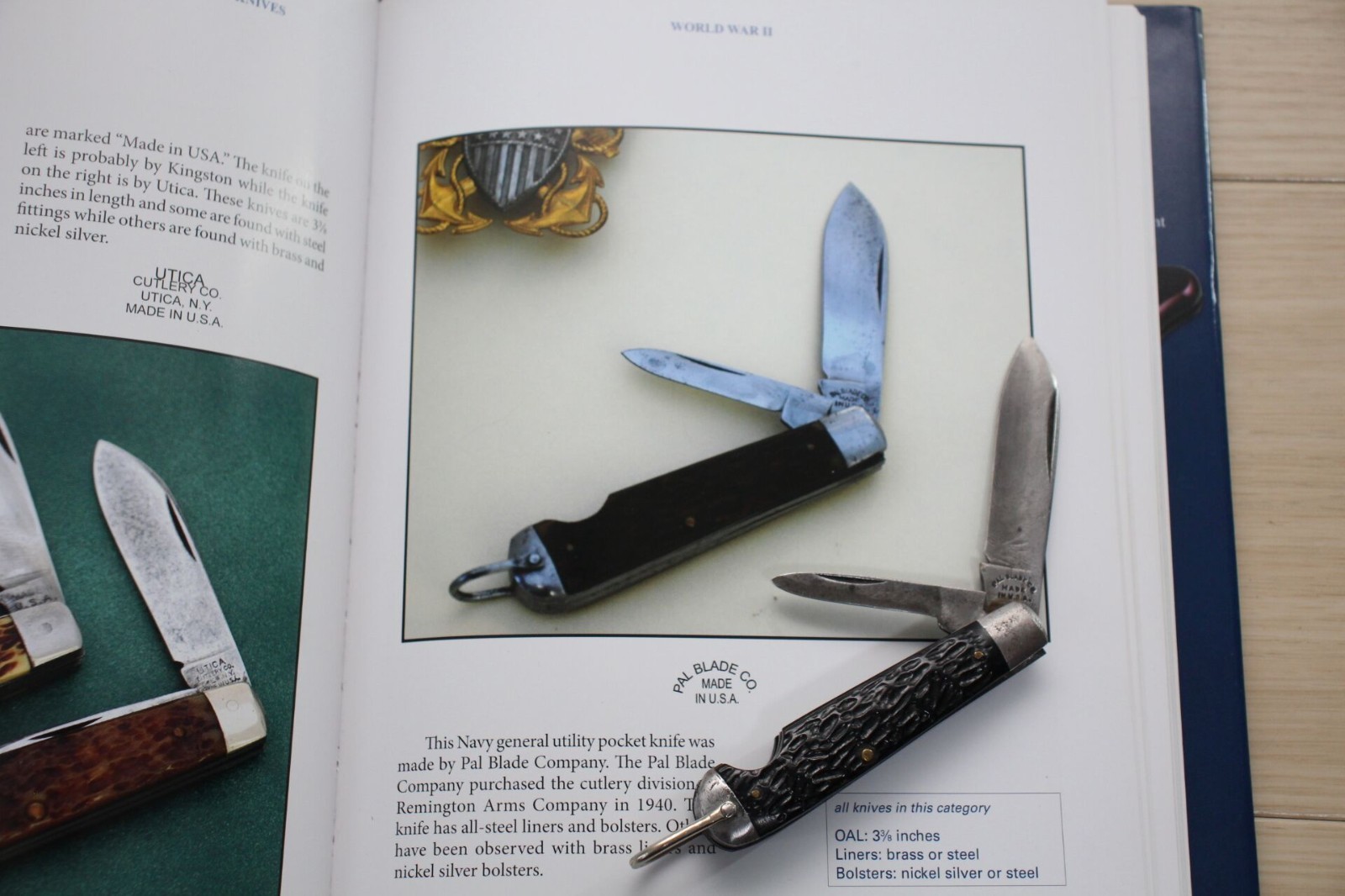 WWII US Navy General Purpose Pocket Knife PAL Blade Co Original G39