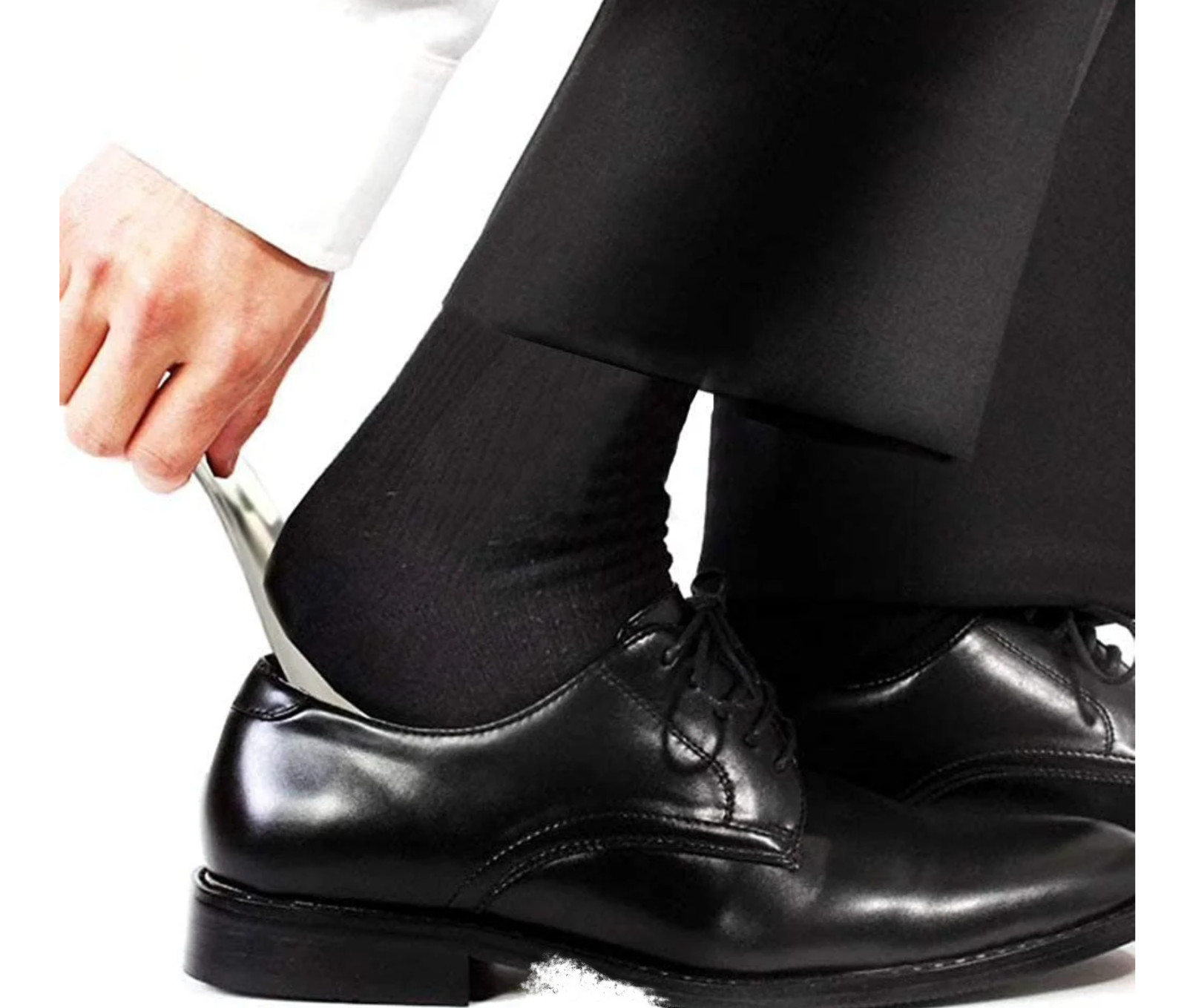 Morvat Stainless Steel Metal Shoe Horn, 7.5”, 2 Pack