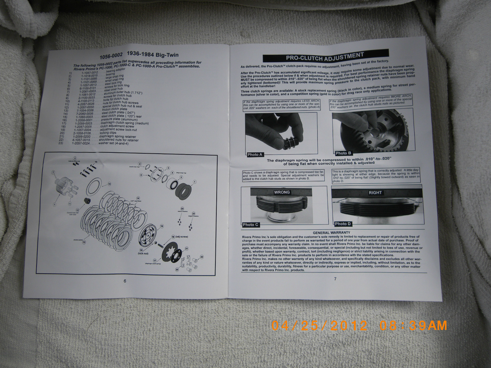 PRIMO Rivera PRO-CLUTCH for Harley 1936 to 1984 ***100% USA MADE! ships ASAP!