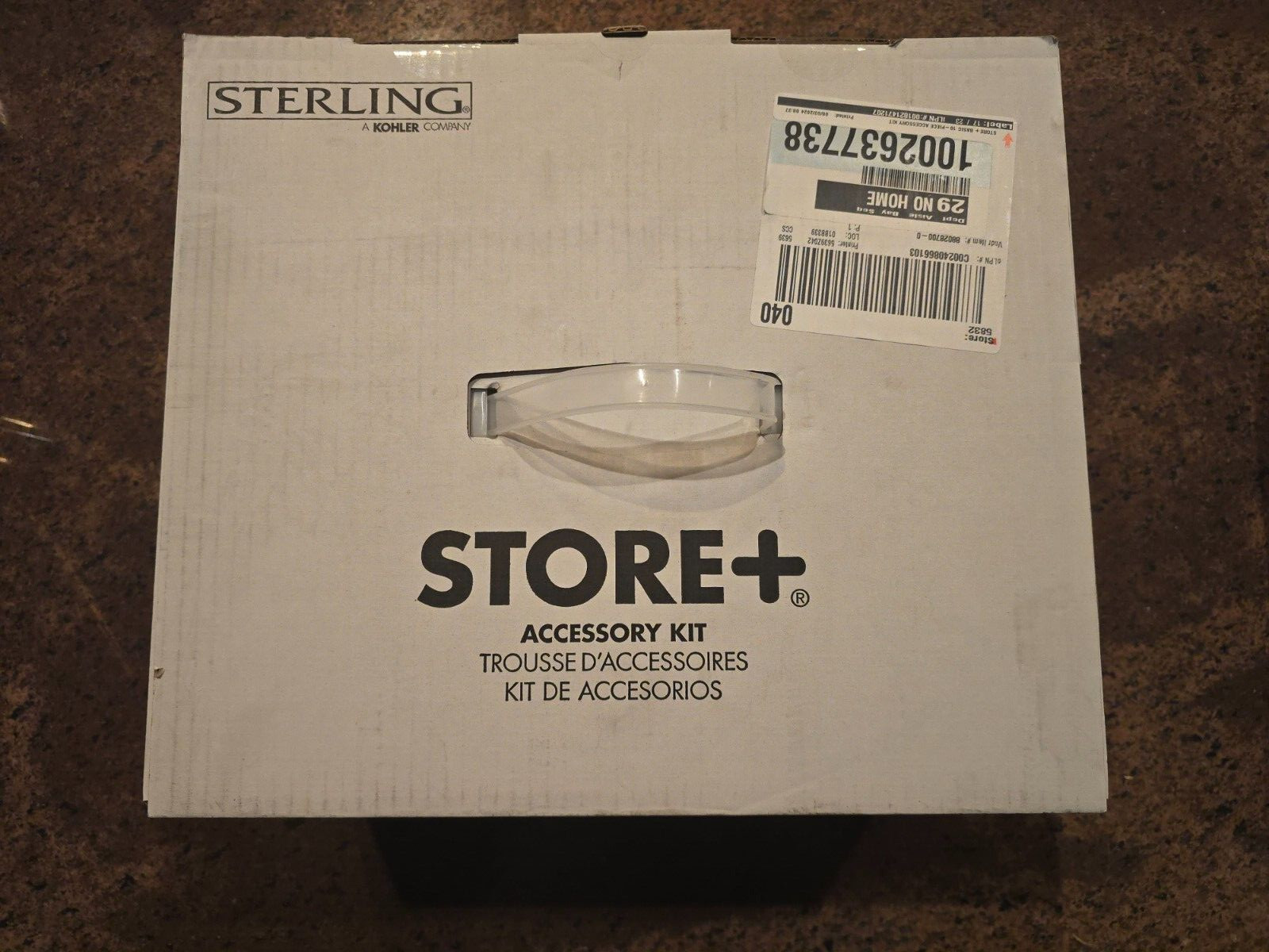 Kohler Sterling 88028700-0 Store+ 10 Piece Basic Shelf Kit in White