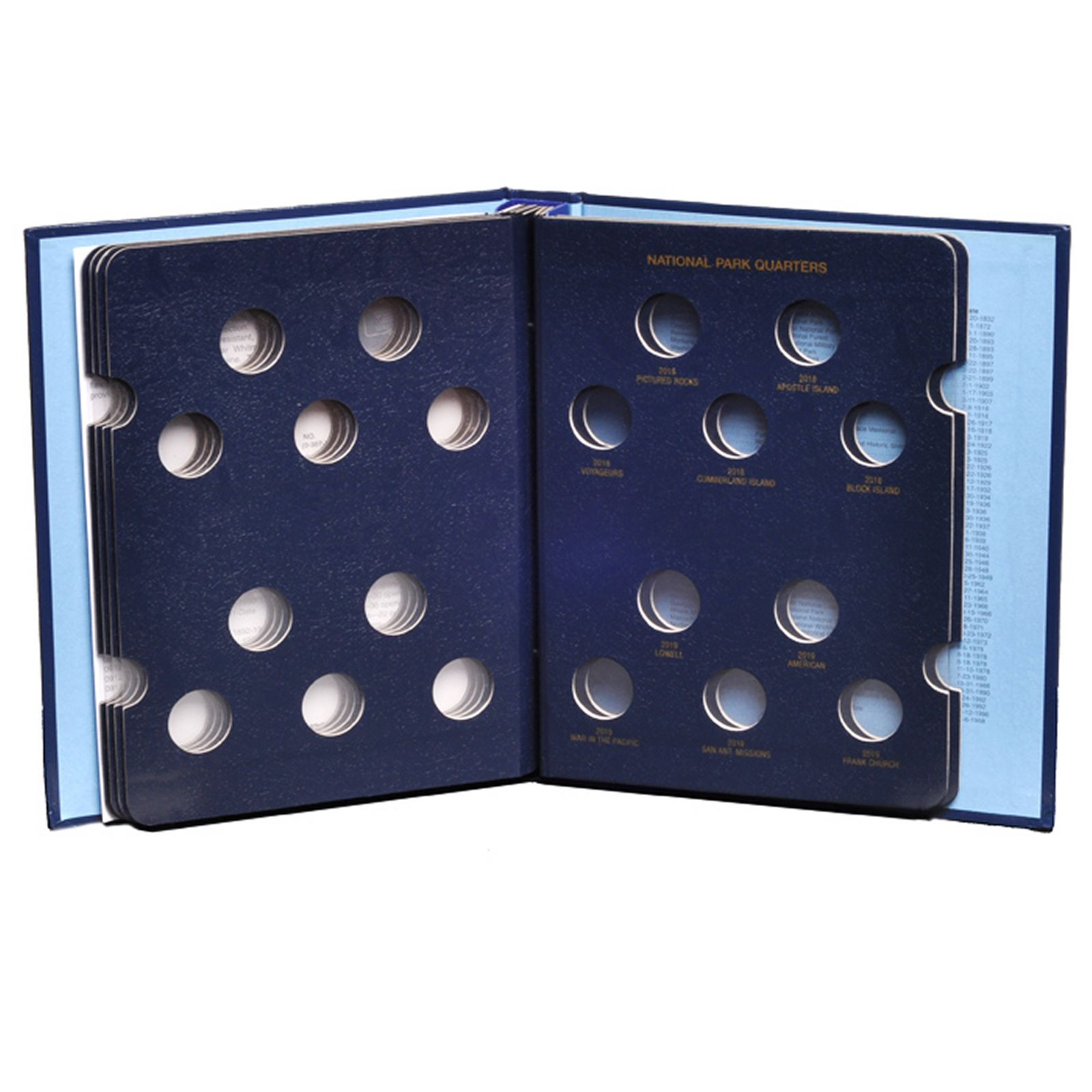 Whitman Coin Album 3056 National Park Quarter Date Set 2010-2021 Book 25 cent