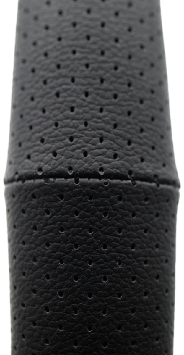 RoadPro RPSW3006 18″ Genuine Leather Steering Wheel Cover – Black Perforated